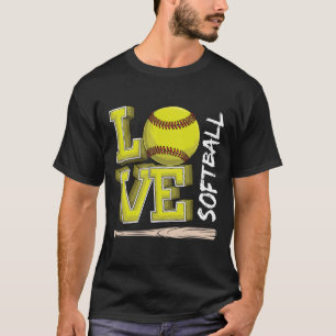T-shirts met softbal grafische spreuken voor tiene