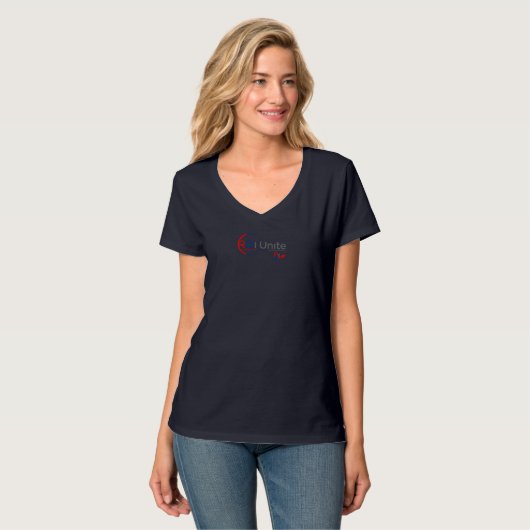 T-shirts met V-hals voor dames (Voorkant volledig)