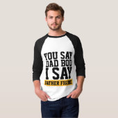 T-SHIRTS MET VADERLIJKE FIGUUR EN DAD BOD (Voorkant volledig)