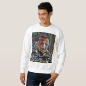 T-shirts met Volodymyr Zelensky abstracte kunst (Voorkant volledig)