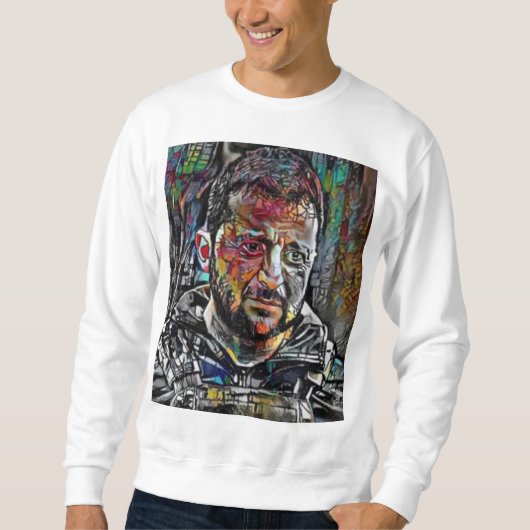 T-shirts met Volodymyr Zelensky abstracte kunst (Voorkant)