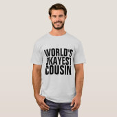 T-shirts met 'WERELDS OKÉSTE NEEF' (Voorkant volledig)