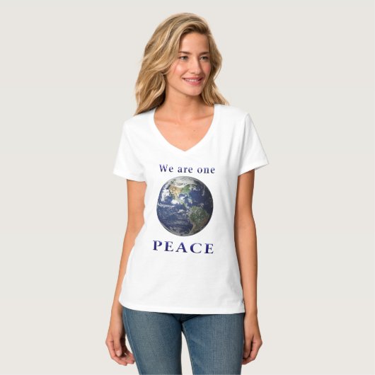 T-shirts met wereldvrede (Voorkant volledig)