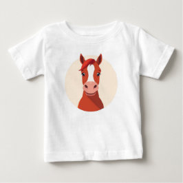 T-Shirts met Zoete Kastanje Paard