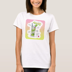 T-SHIRTS - MOJITO RECEPT COCKTAIL KUNST