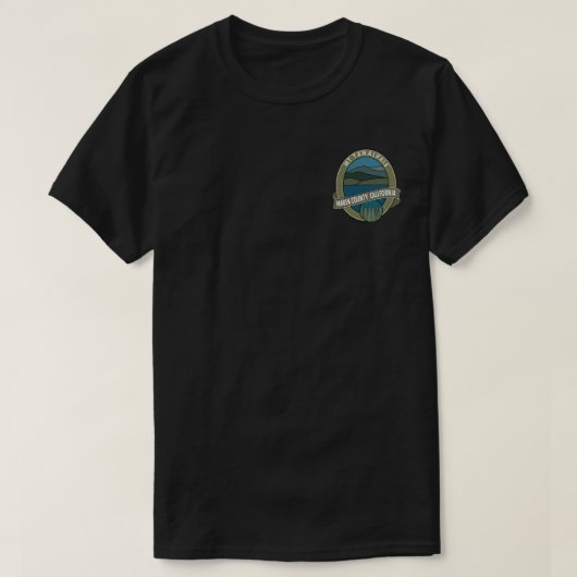 T-shirts Mt Tamalpais Marin County California (Design voorkant)