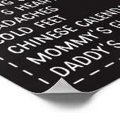 T - shirts of tiaras Geslacht onthullen oude tenie Poster (Hoek)