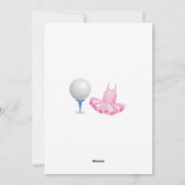 T - shirts of Tutus onthullen genderuitnodiging Feestdagenkaart (Achterkant)