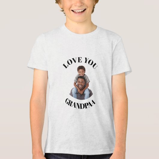 T-Shirts Op Maat Opa Foto Cadeau (Voorkant)