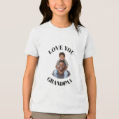 T-Shirts Op Maat Opa Foto Cadeau (Voorkant)