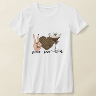 T-Shirts "Peace love LV" voor vrouwen.