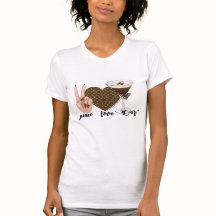 T-Shirts "Peace love LV" voor vrouwen.