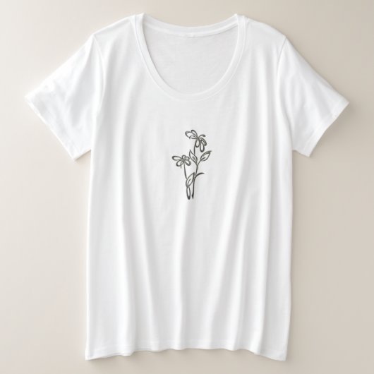 T-SHIRTS PLUS SIZE VROUWEN KUNST EN DESIGN (Design voorkant)