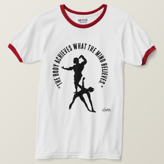 T-shirts : positieve mentaliteit (Design voorkant)