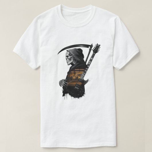 T-shirts rock en schedel (Design voorkant)