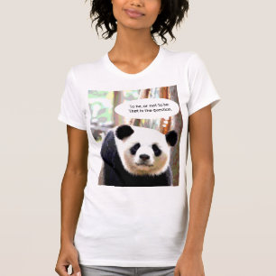 T-Shirts Shakespeare Quote Panda Beer vrouwen