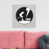 T - shirts | Snoopy Howling Canvas Afdruk (Insitu (Woonkamer))