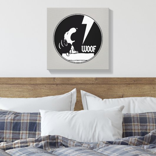 T - shirts | Snoopy Howling Canvas Afdruk (Insitu (Slaapkamer))