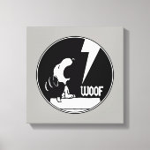 T - shirts | Snoopy Howling Canvas Afdruk (Voorkant)