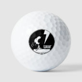T - shirts | Snoopy Howling Golfballen (Voorkant)