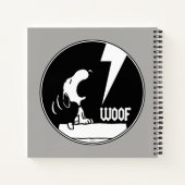 T - shirts | Snoopy Howling Notitieboek (Achterkant)