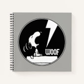 T - shirts | Snoopy Howling Notitieboek (Voorkant)