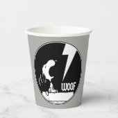 T - shirts | Snoopy Howling Papieren Bekers (Voorkant)