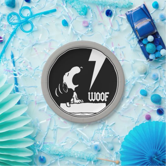 T - shirts | Snoopy Howling Papieren Bordje (Feest)