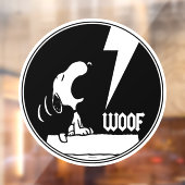 T - shirts | Snoopy Howling Raamsticker (Vel 2)