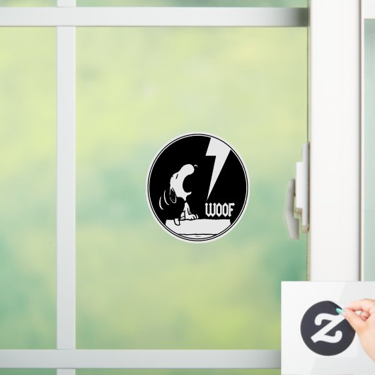 T - shirts | Snoopy Howling Raamsticker (Huis)