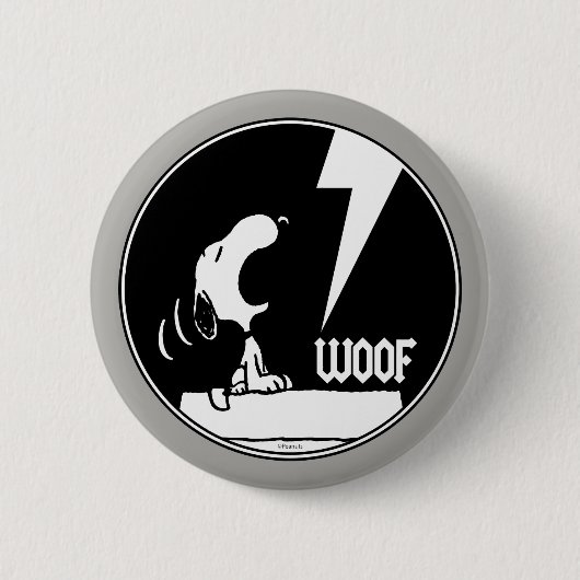 T - shirts | Snoopy Howling Ronde Button 5,7 Cm (Voorkant)