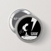 T - shirts | Snoopy Howling Ronde Button 5,7 Cm (Voorkant /achterkant)