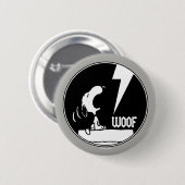 T - shirts | Snoopy Howling Ronde Button 5,7 Cm (Voorkant /achterkant)