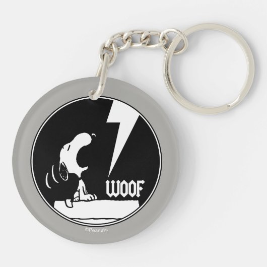 T - shirts | Snoopy Howling Sleutelhanger (Achterkant)
