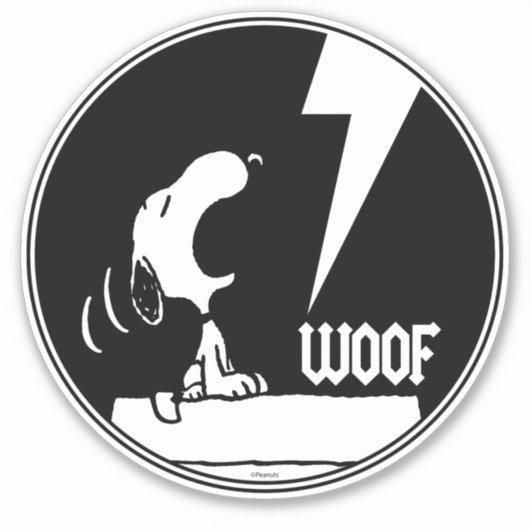 T - shirts | Snoopy Howling Sticker (Voorkant)