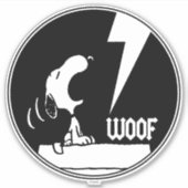 T - shirts | Snoopy Howling Sticker (Voorkant)