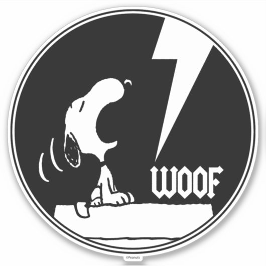 T - shirts | Snoopy Howling Sticker (Voorkant)