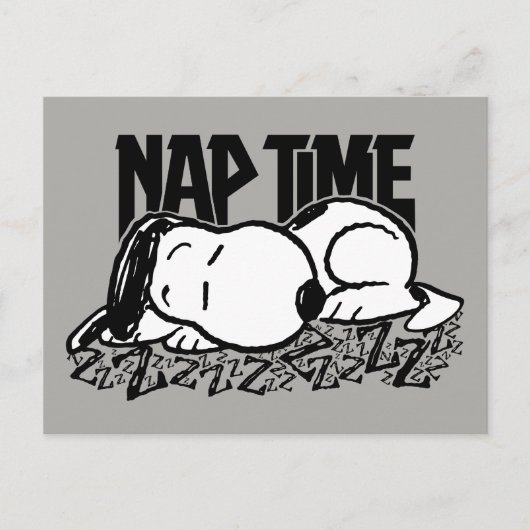 T - shirts | Snoopy Nap Time Briefkaart (Voorkant)