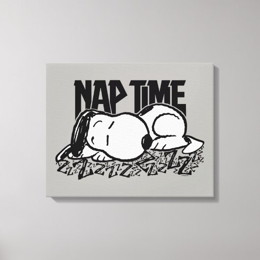 T - shirts | Snoopy Nap Time Canvas Afdruk (Voorkant)