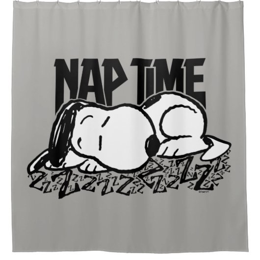 T - shirts | Snoopy Nap Time Douchegordijn (Voorkant)