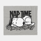 T - shirts | Snoopy Nap Time Fleece Deken (Voorkant (Horizontaal))