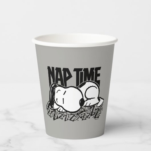 T - shirts | Snoopy Nap Time Papieren Bekers (Voorkant)