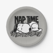 T - shirts | Snoopy Nap Time Papieren Bordje (Voorkant)