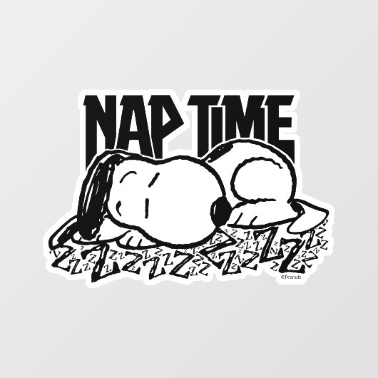 T - shirts | Snoopy Nap Time Raamsticker (Vel)