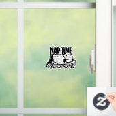 T - shirts | Snoopy Nap Time Raamsticker (Huis)