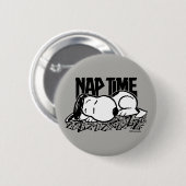 T - shirts | Snoopy Nap Time Ronde Button 5,7 Cm (Voorkant /achterkant)