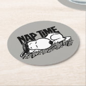 T - shirts | Snoopy Nap Time Ronde Kartonnen Onderzetter (Gebogen)