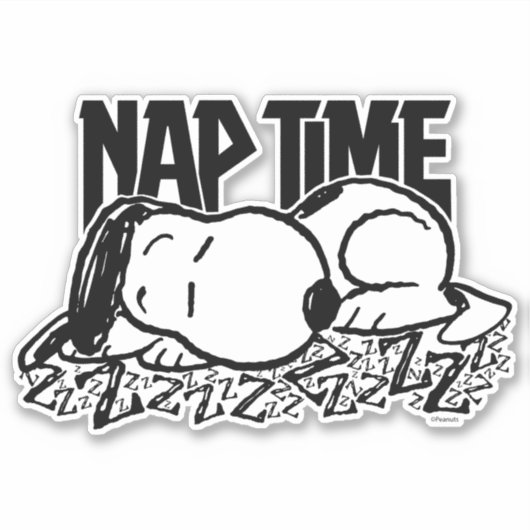 T - shirts | Snoopy Nap Time Sticker (Voorkant)