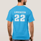 t - shirts T-Shirt, shirt met gejaagde lorenzen (Achterkant)