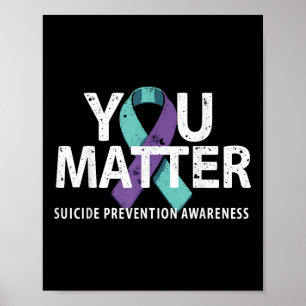 T-shirts ter preventie van zelfmoord Zelfmoordbewu Poster
